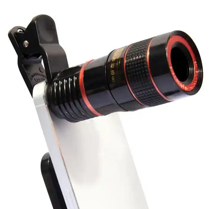 Telescope 8X Long Focus Mobile Phone Clip-on Lens Telescope Telephoto HD Lens External Zoom Special Effects Magnifier